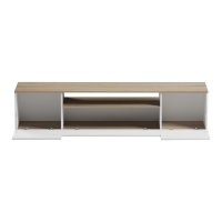 Έπιπλο τηλεόρασης Winey pakoworld σε sonoma-λευκή απόχρωση 180x44.5x44.5εκ