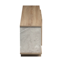 Έπιπλο τηλεόρασης Zafore pakoworld sonoma- γκρι μπεζ όψη μαρμάρου 180x33x50εκ