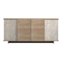 Μπουφές Zafore pakoworld sonoma - γκρι μπεζ όψη μαρμάρου 180x45x80εκ Μπουφές Zafore pakoworld sonoma - γκρι μπεζ όψη μαρμάρου 180x45x80εκ