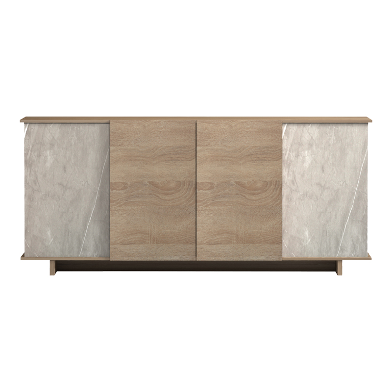 Μπουφές Zafore pakoworld sonoma - γκρι μπεζ όψη μαρμάρου 180x45x80εκ Μπουφές Zafore pakoworld sonoma - γκρι μπεζ όψη μαρμάρου 180x45x80εκ