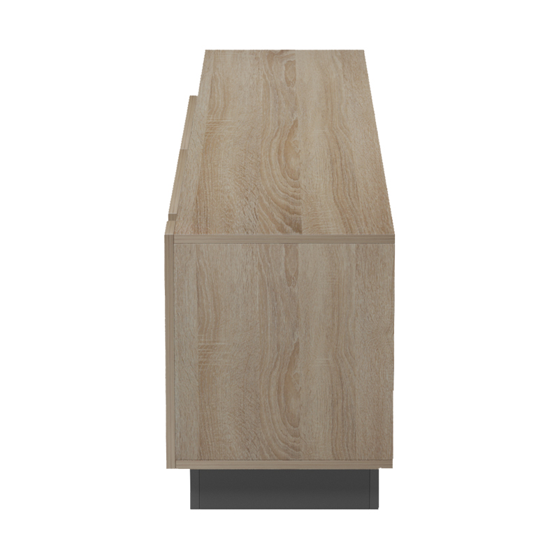 Έπιπλο τηλεόρασης με Led Vario pakoworld sonoma - ανθρακί 185.6x35x45εκ