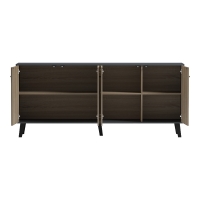 Μπουφές Tuscany pakoworld sonoma-ανθρακί 180x40x78.6εκ