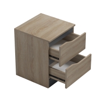 Κομοδίνο Verena pakoworld sonoma-ανθρακί 40x40x50εκ Κομοδίνο Verena pakoworld sonoma-ανθρακί 40x40x50εκ