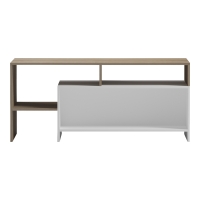 Τραπέζι σαλονιού Consa pakoworld sonoma - λευκό 120x60x52.8εκ Τραπέζι σαλονιού Consa pakoworld sonoma - λευκό 120x60x52.8εκ