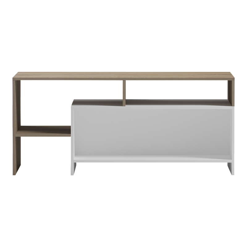 Τραπέζι σαλονιού Consa pakoworld sonoma - λευκό 120x60x52.8εκ Τραπέζι σαλονιού Consa pakoworld sonoma - λευκό 120x60x52.8εκ