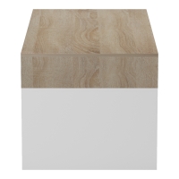 Τραπέζι σαλονιού Consa pakoworld sonoma - λευκό 120x60x52.8εκ Τραπέζι σαλονιού Consa pakoworld sonoma - λευκό 120x60x52.8εκ