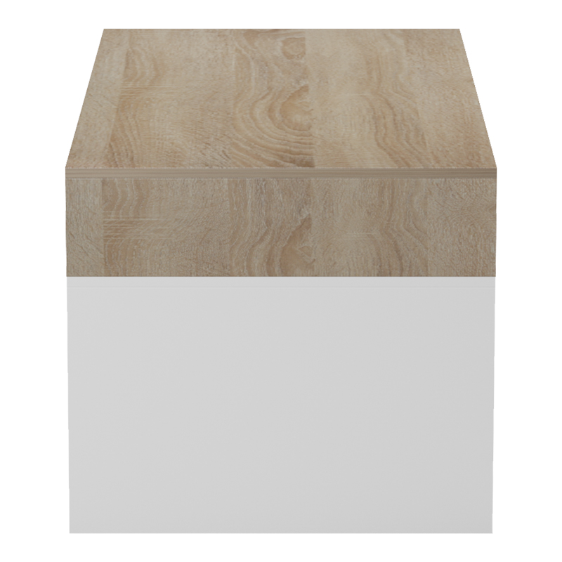 Τραπέζι σαλονιού Consa pakoworld sonoma - λευκό 120x60x52.8εκ Τραπέζι σαλονιού Consa pakoworld sonoma - λευκό 120x60x52.8εκ