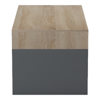 Τραπέζι σαλονιού Consa pakoworld sonoma - ανθρακί 120x60x52.8εκ Τραπέζι σαλονιού Consa pakoworld sonoma - ανθρακί 120x60x52.8εκ