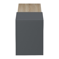 Έπιπλο τηλεόρασης επιτοίχιο Flato pakoworld sonoma-ανθρακί 150x29.5x38.5εκ