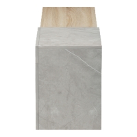 Έπιπλο τηλεόρασης επιτοίχιο Flato pakoworld sonoma-γκρι μπεζ όψη μαρμάρου 150x29.5x38.5εκ