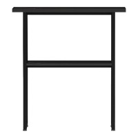 Κονσόλα Solain pakoworld μαύρο εφε μαρμάρου-μαύρο μέταλλο 79x29x85εκ