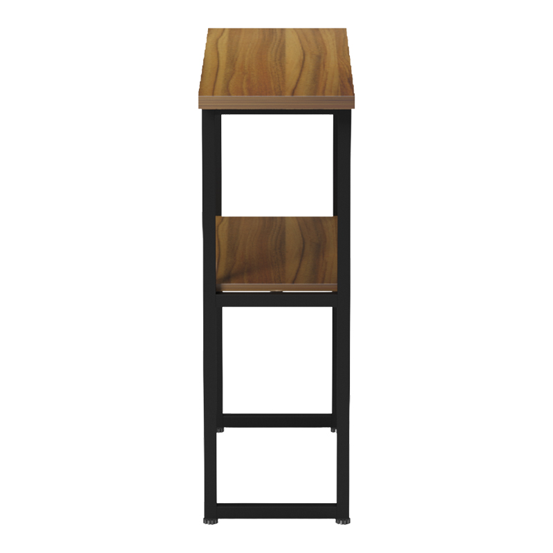 Κονσόλα Solain pakoworld καρυδί-μαύρο μέταλλο 79x29x85εκ