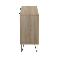 Μπουφές Balain pakoworld sonoma-γκρι μπεζ όψη μαρμάρου 142x35.5x83εκ