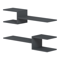 Ραφιέρα τοίχου Galler pakoworld ανθρακί 79x19.5x18εκ Ραφιέρα τοίχου Galler pakoworld ανθρακί 79x19.5x18εκ