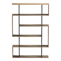 Βιβλιοθήκη Mito pakoworld sonoma-ανθρακί 108.5x25x161εκ