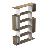 Βιβλιοθήκη Mito pakoworld sonoma - λευκό 108.5x25x161εκ