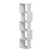 Βιβλιοθήκη Cubik pakoworld λευκό 35x30x161εκ