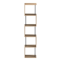 Βιβλιοθήκη Cubik pakoworld sonoma- ανθρακί 35x30x161εκ