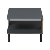 Τραπεζάκι σαλονιού Tuscany pakoworld sonoma-ανθρακί 83x54x34εκ Τραπεζάκι σαλονιού Tuscany pakoworld sonoma-ανθρακί 83x54x34εκ