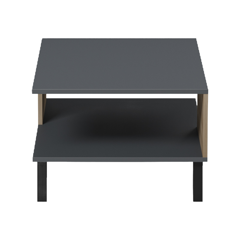 Τραπεζάκι σαλονιού Tuscany pakoworld sonoma-ανθρακί 83x54x34εκ Τραπεζάκι σαλονιού Tuscany pakoworld sonoma-ανθρακί 83x54x34εκ