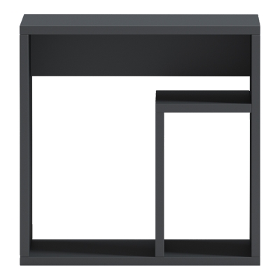 Κομοδίνο Doublo pakoworld ανθρακί 40x35x40εκ Κομοδίνο Doublo pakoworld ανθρακί 40x35x40εκ