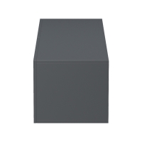 Έπιπλο τηλεόρασης επιτοίχιο με Led Rival pakoworld ανθρακί 120x35x30εκ