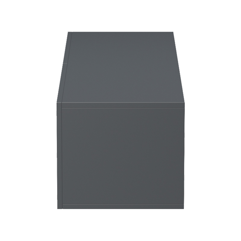 Έπιπλο τηλεόρασης επιτοίχιο με Led Rival pakoworld ανθρακί 120x35x30εκ