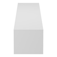 Έπιπλο τηλεόρασης επιτοίχιο με Led Rival pakoworld λευκό 210x35x30εκ