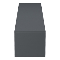 Έπιπλο τηλεόρασης επιτοίχιο με Led Rival pakoworld ανθρακί 210x35x30εκ