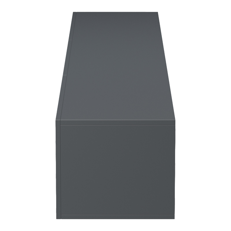 Έπιπλο τηλεόρασης επιτοίχιο με Led Rival pakoworld ανθρακί 210x35x30εκ