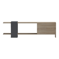 Έπιπλο τηλεόρασης Standi pakoworld σε sonoma-ανθρακί 120x25x36.8εκ Έπιπλο τηλεόρασης Standi pakoworld σε sonoma-ανθρακί 120x25x36.8εκ