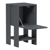 Κομοδίνο Reppo pakoworld ανθρακί 30x30x55εκ Κομοδίνο Reppo pakoworld ανθρακί 30x30x55εκ