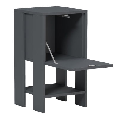 Κομοδίνο Reppo pakoworld ανθρακί 30x30x55εκ Κομοδίνο Reppo pakoworld ανθρακί 30x30x55εκ