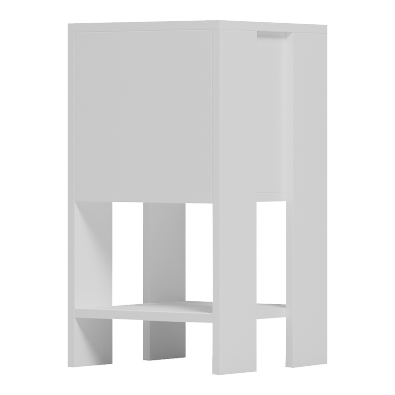 Κομοδίνο Reppo pakoworld λευκό 30x30x55εκ Κομοδίνο Reppo pakoworld λευκό 30x30x55εκ