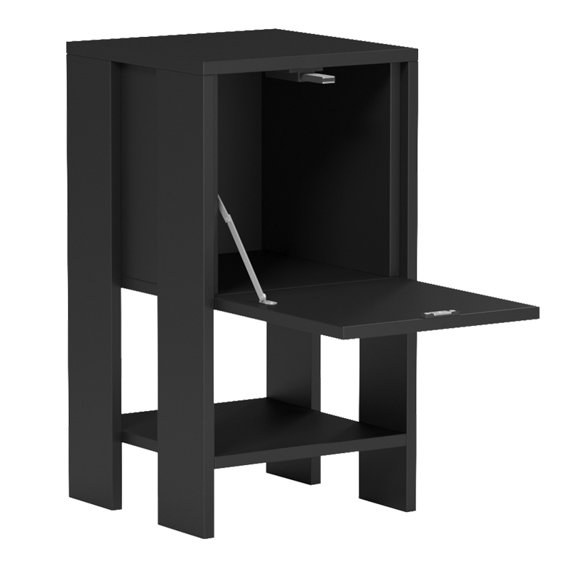 Κομοδίνο Reppo pakoworld μαύρο 30x30x55εκ Κομοδίνο Reppo pakoworld μαύρο 30x30x55εκ