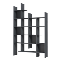 Βιβλιοθήκη Manco pakoworld ανθρακί 122x25.5x188εκ