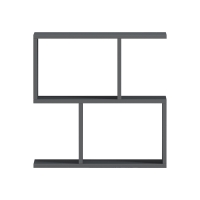 Βοηθητικό τραπέζι-βιβλιοθήκη Wesmol pakoworld ανθρακί 50x20x50εκ