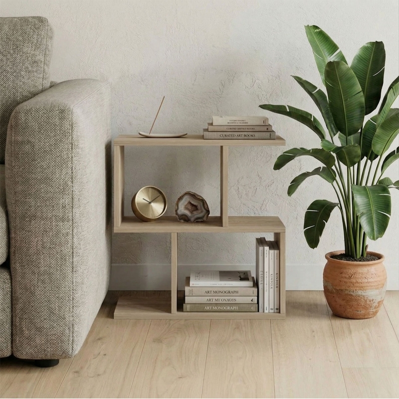 Βοηθητικό τραπέζι-βιβλιοθήκη Wesmol pakoworld sonoma 50x20x50εκ Βοηθητικό τραπέζι-βιβλιοθήκη Wesmol pakoworld sonoma 50x20x50εκ