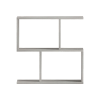 Βοηθητικό τραπέζι-βιβλιοθήκη Wesmol pakoworld γκρι όψη μαρμάρου 50x20x50εκ