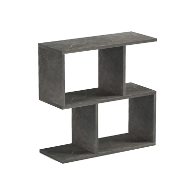 Βοηθητικό τραπέζι-βιβλιοθήκη Wesmol pakoworld ανθρακί όψη μαρμάρου 50x20x50εκ Βοηθητικό τραπέζι-βιβλιοθήκη Wesmol pakoworld ανθρακί όψη μαρμάρου 50x20x50εκ