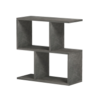 Βοηθητικό τραπέζι-βιβλιοθήκη Wesmol pakoworld ανθρακί όψη μαρμάρου 50x20x50εκ Βοηθητικό τραπέζι-βιβλιοθήκη Wesmol pakoworld ανθρακί όψη μαρμάρου 50x20x50εκ