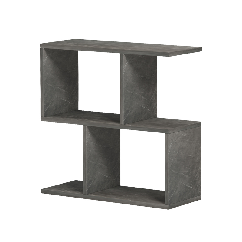 Βοηθητικό τραπέζι-βιβλιοθήκη Wesmol pakoworld ανθρακί όψη μαρμάρου 50x20x50εκ Βοηθητικό τραπέζι-βιβλιοθήκη Wesmol pakoworld ανθρακί όψη μαρμάρου 50x20x50εκ