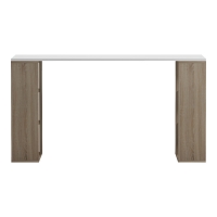 Γραφείο με ραφιέρα Colmar pakoworld sonoma-λευκό 140x60x75εκ Γραφείο με ραφιέρα Colmar pakoworld sonoma-λευκό 140x60x75εκ