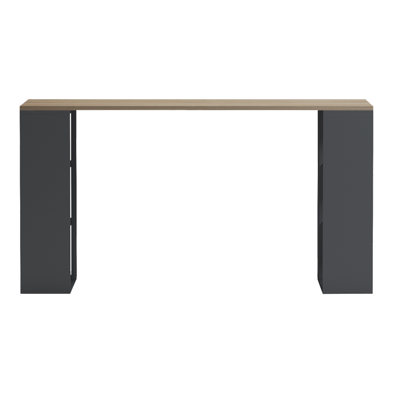 Γραφείο εργασίας Praga pakoworld ανθρακί- sonoma 140x60x75εκ Γραφείο εργασίας Praga pakoworld ανθρακί- sonoma 140x60x75εκ