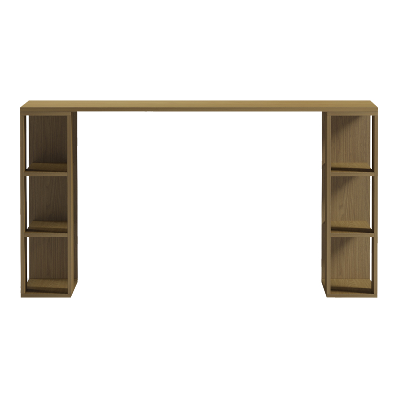 Γραφείο με ραφιέρα Colmar pakoworld σε ανοιχτό καρυδί 140x60x75εκ Γραφείο με ραφιέρα Colmar pakoworld σε ανοιχτό καρυδί 140x60x75εκ