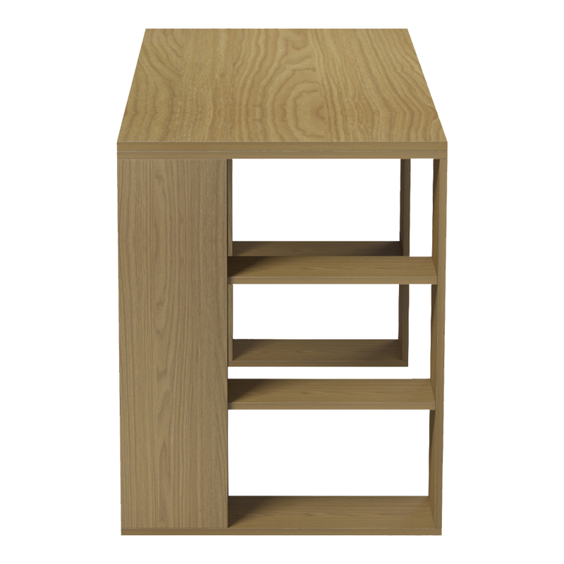 Γραφείο με ραφιέρα Colmar pakoworld σε ανοιχτό καρυδί 140x60x75εκ Γραφείο με ραφιέρα Colmar pakoworld σε ανοιχτό καρυδί 140x60x75εκ