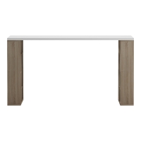 Γραφείο με ραφιέρα Labirent pakoworld sonoma-λευκό 140x60x75εκ Γραφείο με ραφιέρα Labirent pakoworld sonoma-λευκό 140x60x75εκ