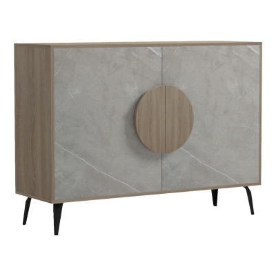 Μπουφές Gora pakoworld sonoma-μπεζ οψη μαρμαρου 110x35.5x82εκ Μπουφές Gora pakoworld sonoma-μπεζ οψη μαρμαρου 110x35.5x82εκ