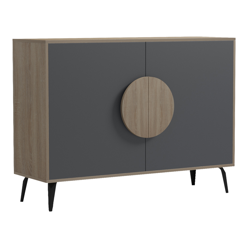 Μπουφές Gora pakoworld sonoma-ανθρακί 110x35.5x82εκ