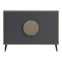 Μπουφές Gora pakoworld sonoma-ανθρακί 110x35.5x82εκ